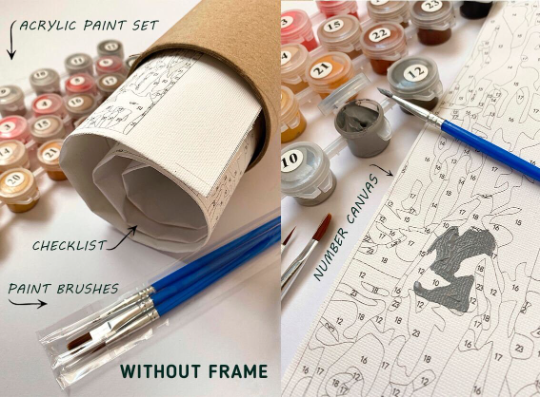 Petit déjeuner avec amour - Peinture par numéro