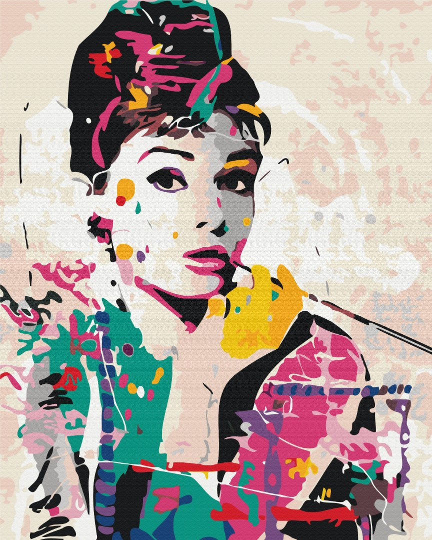 Audrey Hepburn - Peinture par numéro