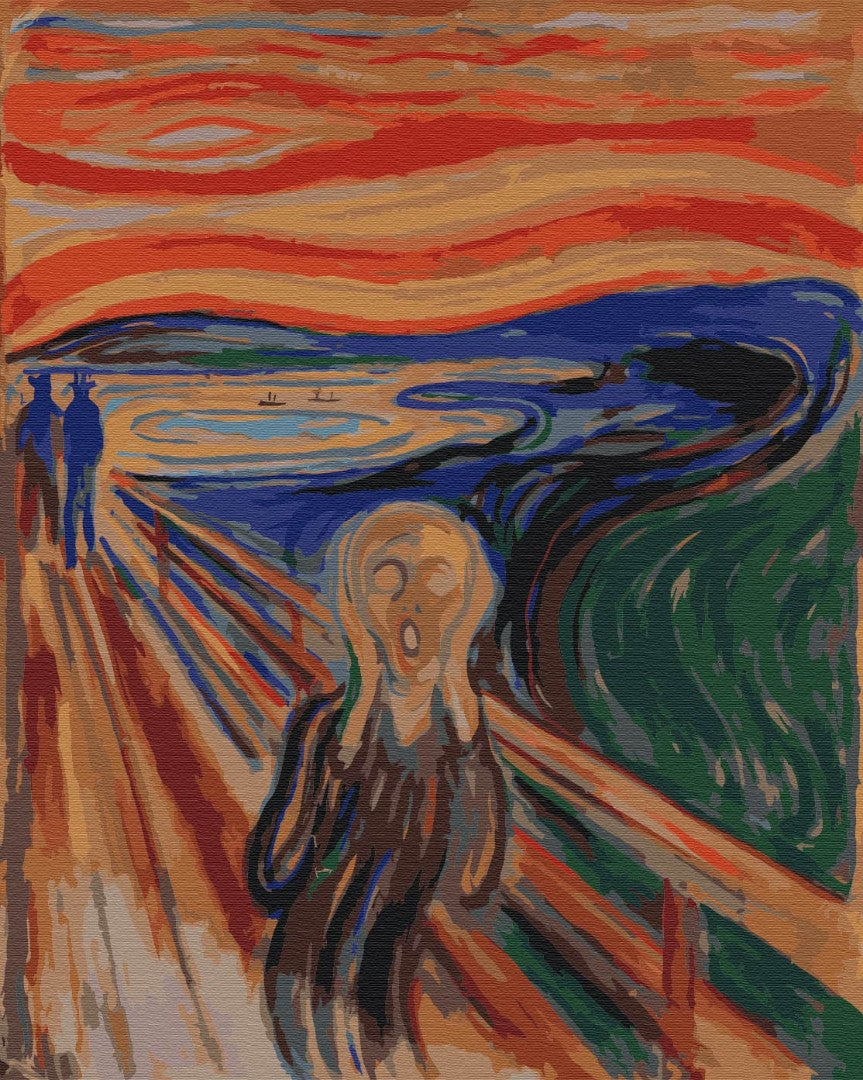 Le cri. Edvard Munch - Peinture par numéro