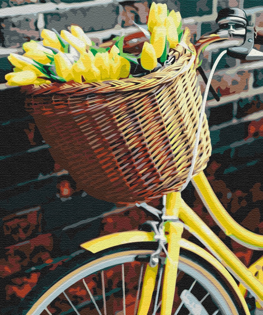 Panier pour les tulipes - Peinture par numéro