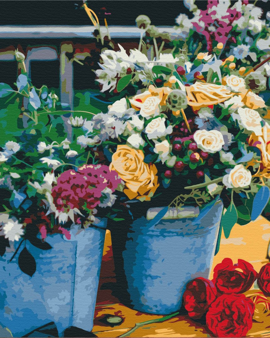 La joie du fleuriste - Peinture par numéro