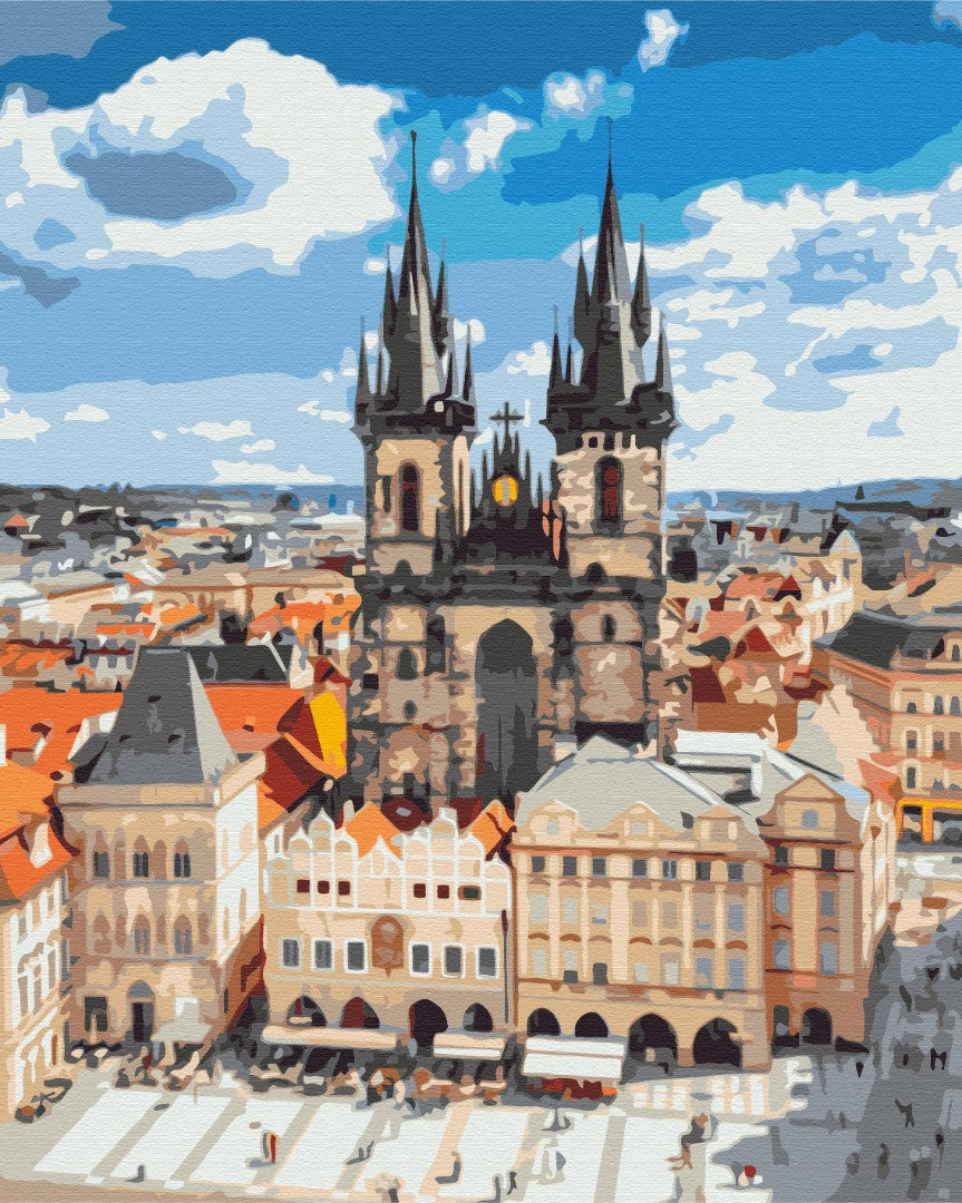 Hôtel de ville de Prague - Peinture par numéro
