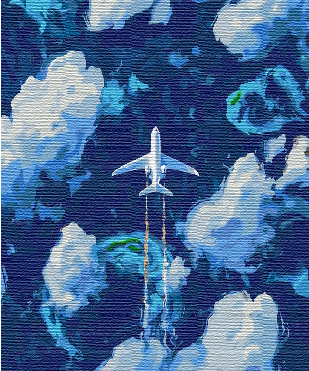Au dessus des nuages - Peinture par numéro