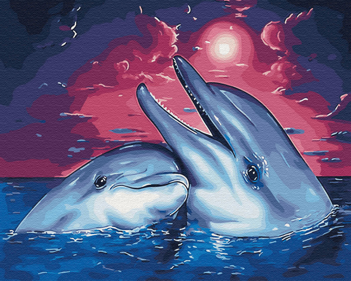dauphins - Peinture par numéro