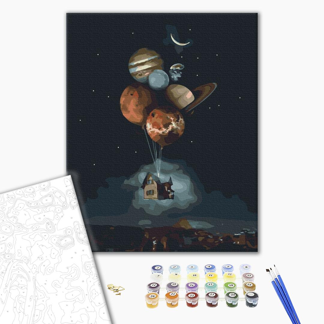 Maison dans la stratosphère - Peinture par numéro
