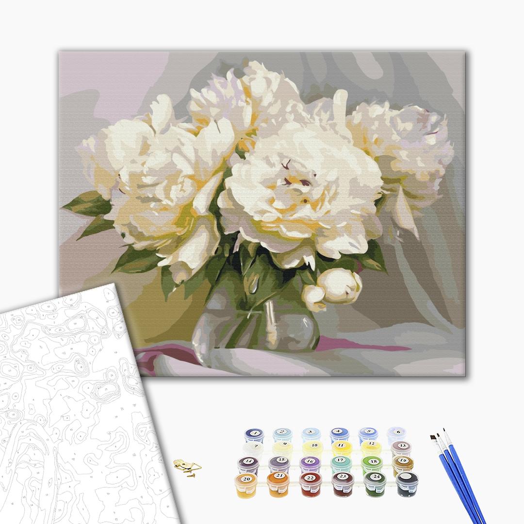 Tendresse exquise des pivoines - Peinture par numéro