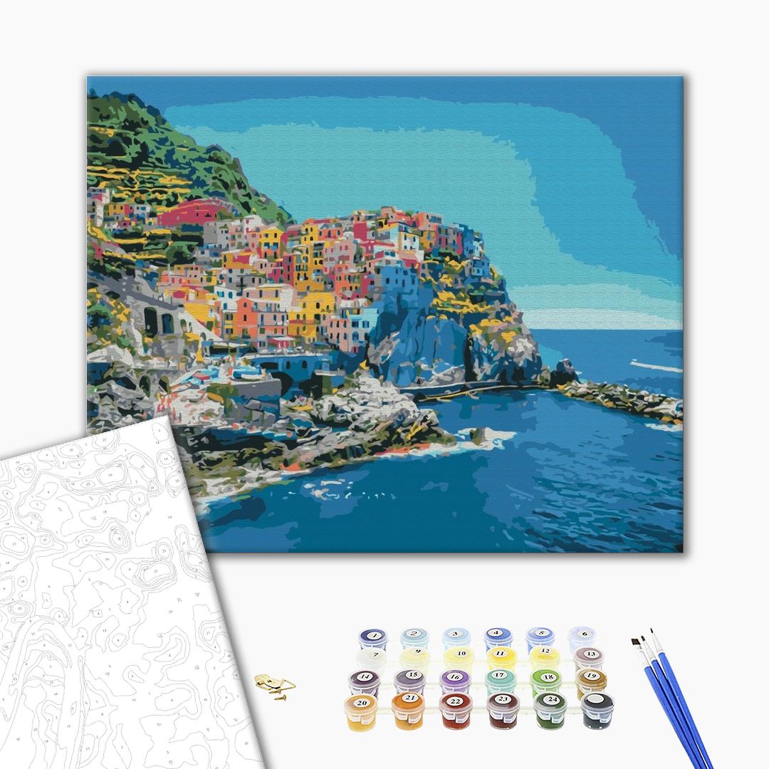 Côte méditerranéenne - Peinture par numéro