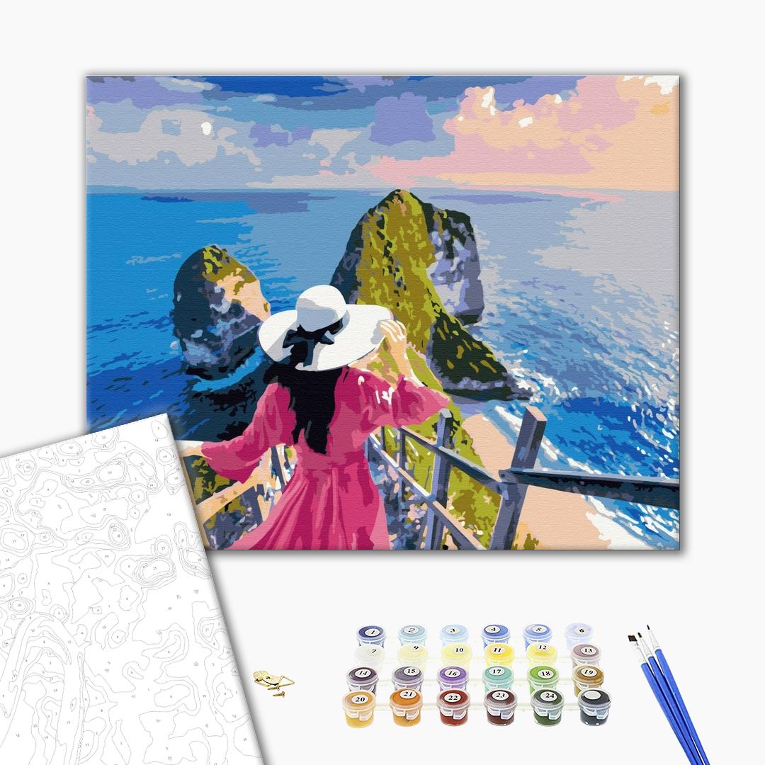 Dame sur les îles - Peinture par numéro