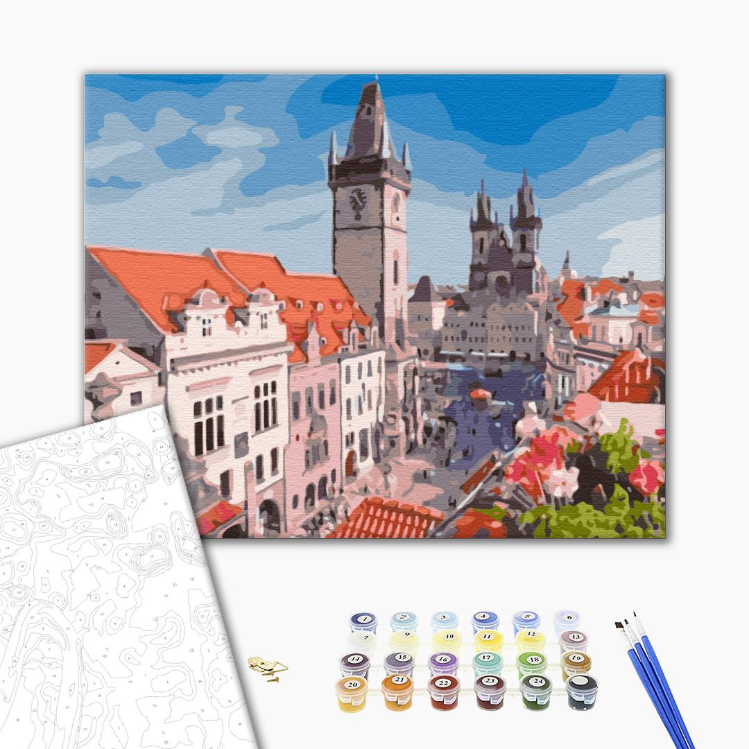 Vue de Prague - Peinture par numéro