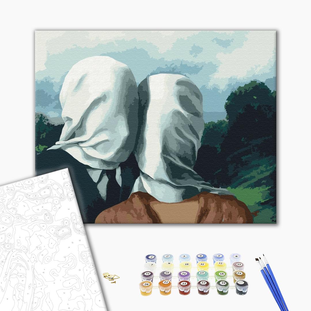 René Magritte «Loversі» - Peinture par numéro