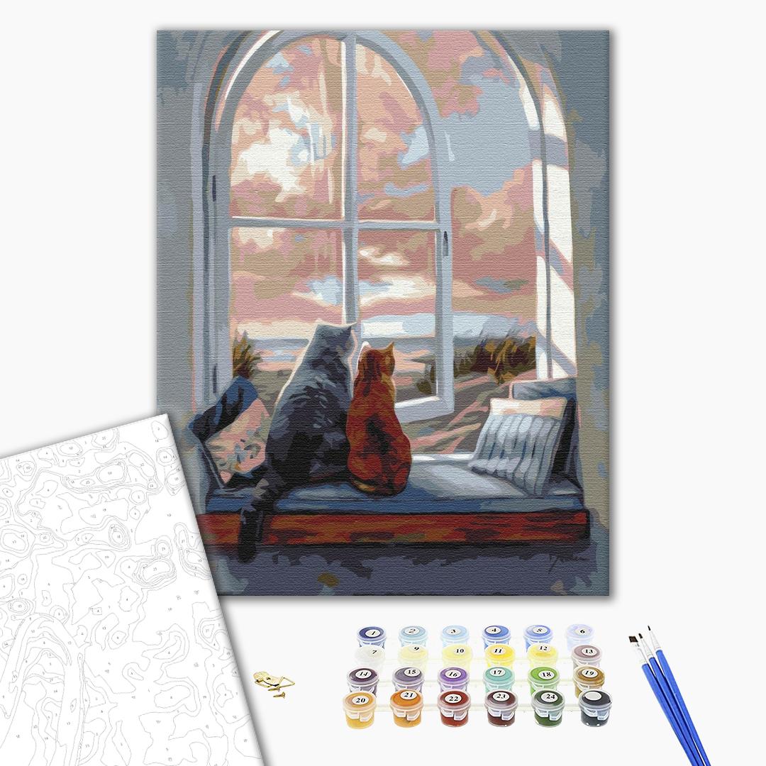 Paysage pour les chats - Peinture par numéro