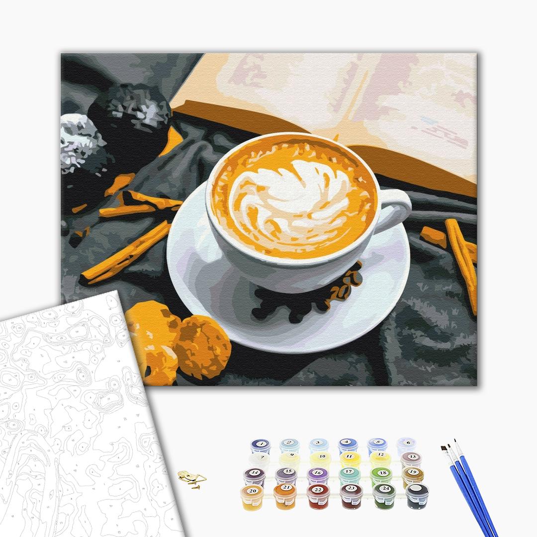 Café avec l'arôme de la cannelle - Peinture par numéro