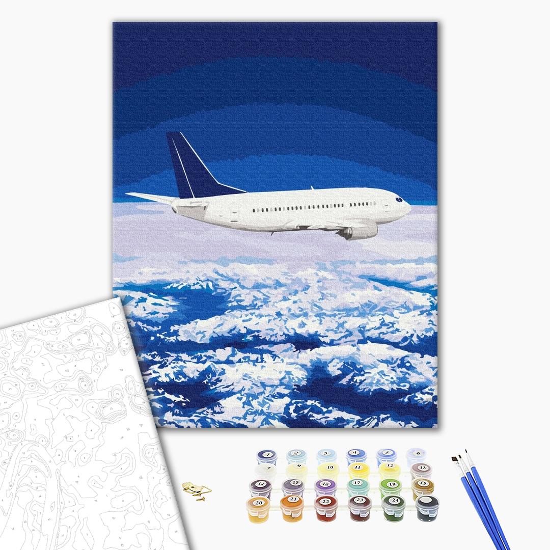 Voler dans le ciel - Peinture par numéro