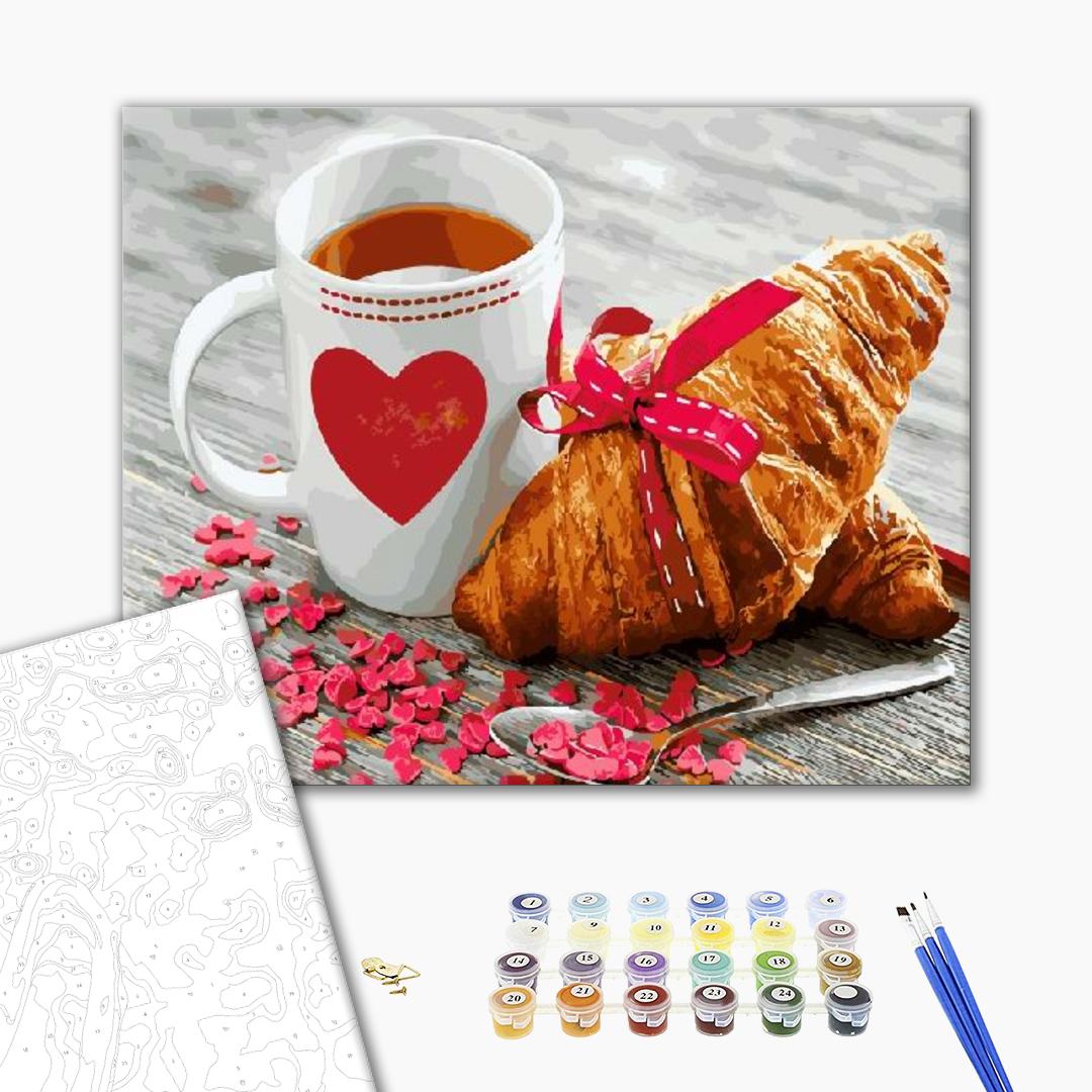 Petit déjeuner avec amour - Peinture par numéro
