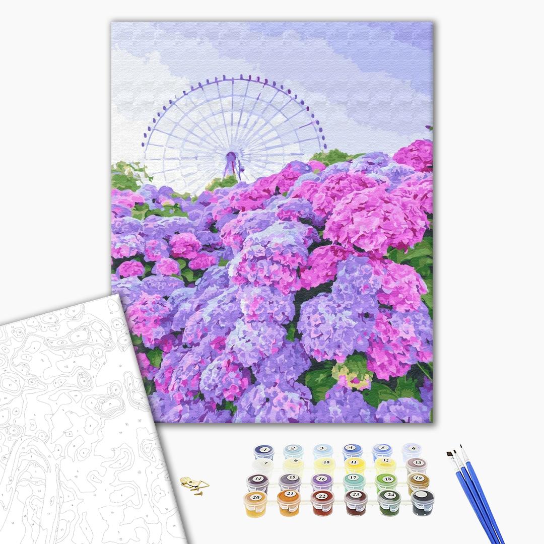 Voir sur l'hortensia - Peinture par numéro