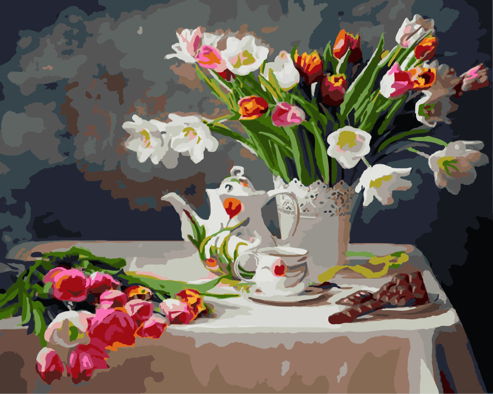 Nature morte du printemps - Peinture par numéro
