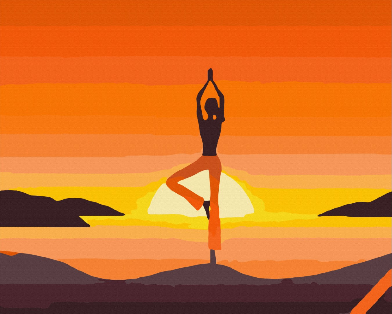 Yoga Asana - Peinture par numéro