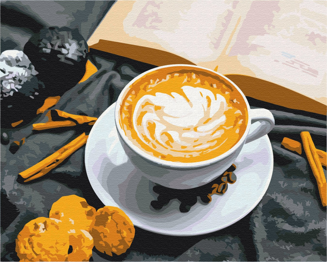 Café avec l'arôme de la cannelle - Peinture par numéro