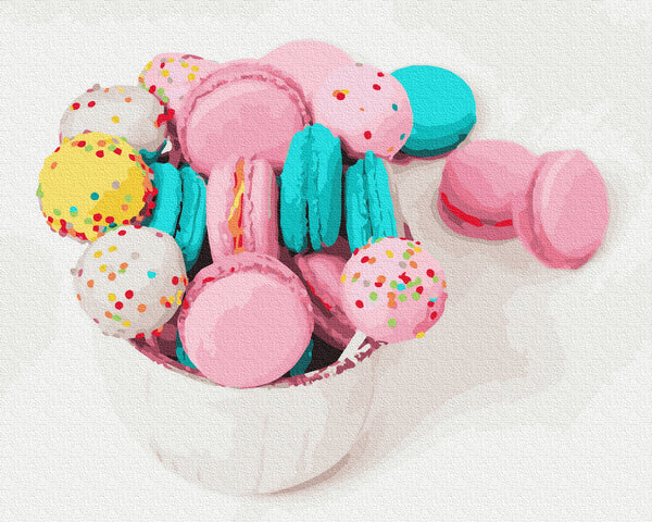 Délicieux macaroni - Peinture par numéro