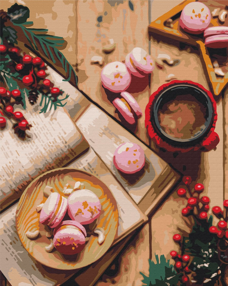 Dessert pour Noël - Peinture par numéro
