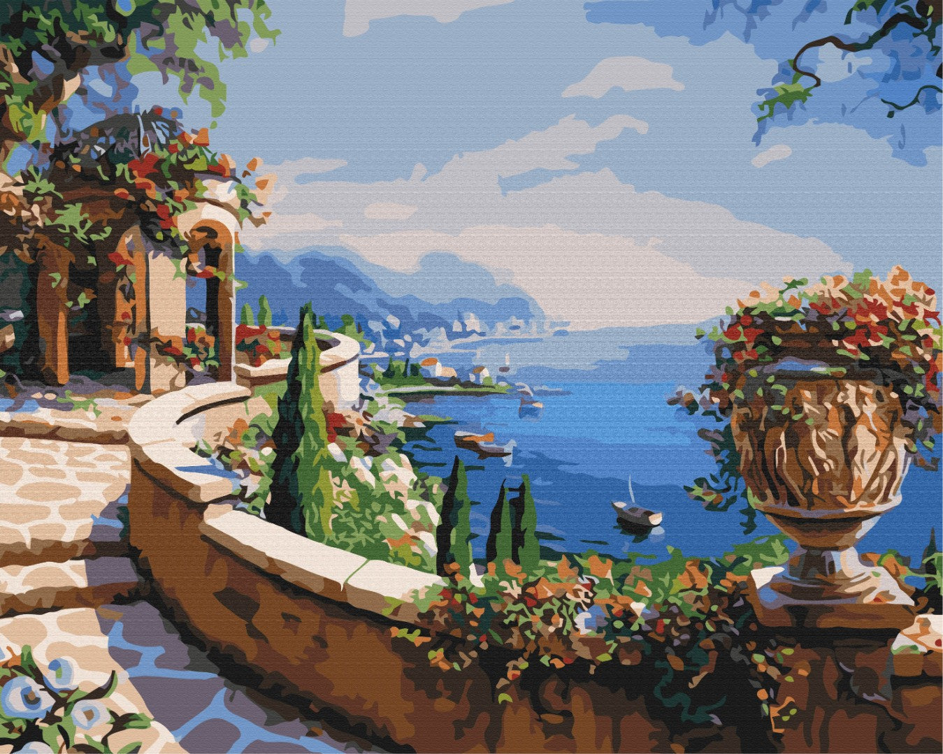 Vue sur la baie - Peinture par numéro