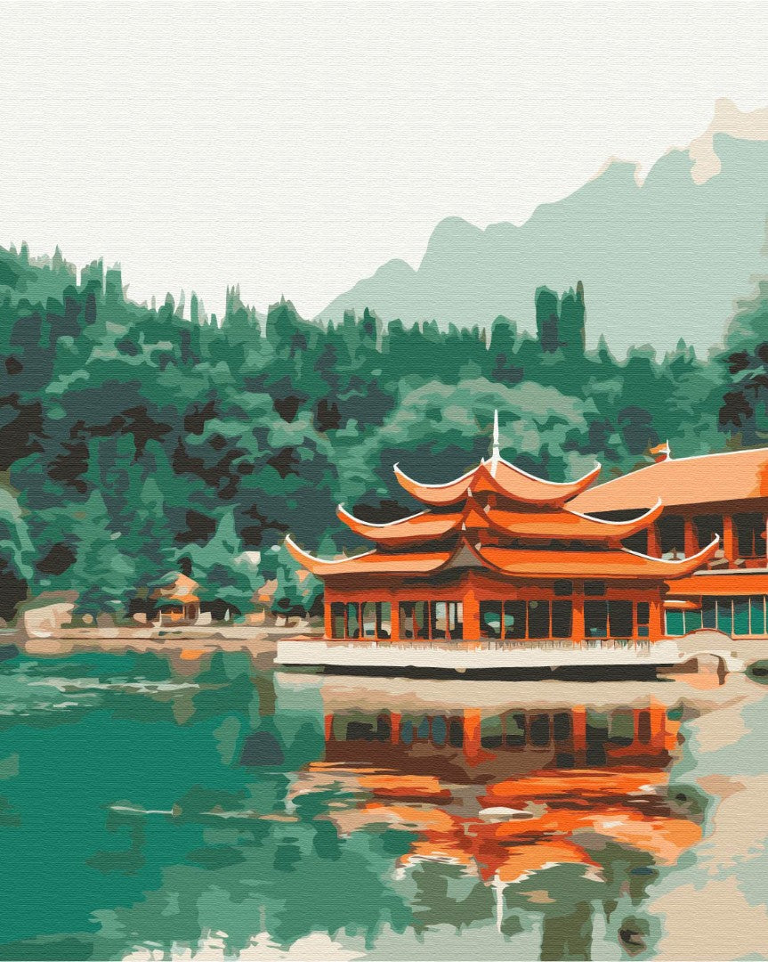 Calme oriental - Peinture par numéro