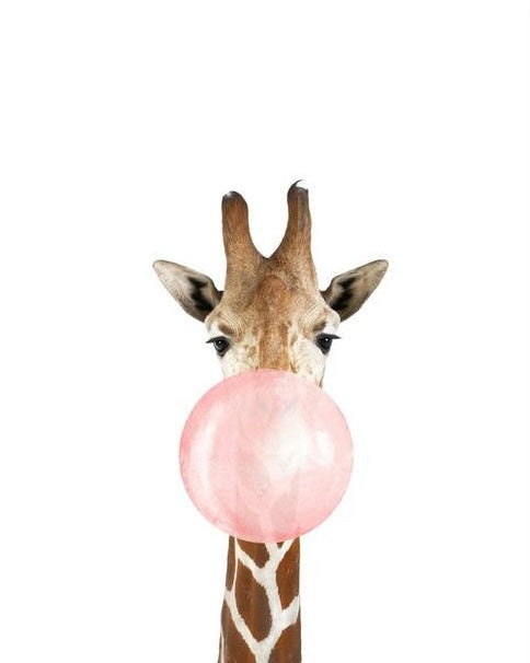 Girafe hubba-bubba - Peinture par numéro