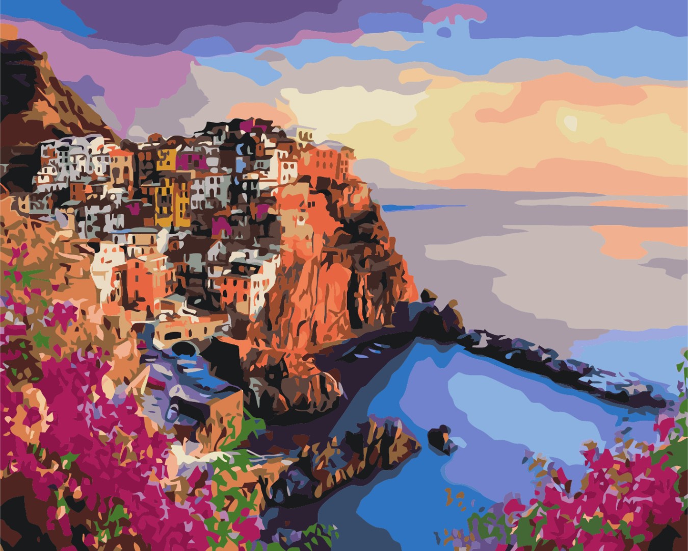 Couleurs vives de la Sicile - Peinture par numéro