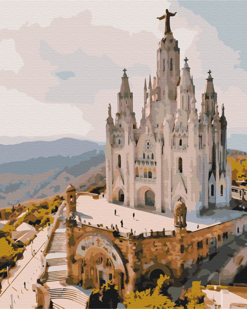 Temple du Sacré-Cœur. Barcelone - Peinture par numéro