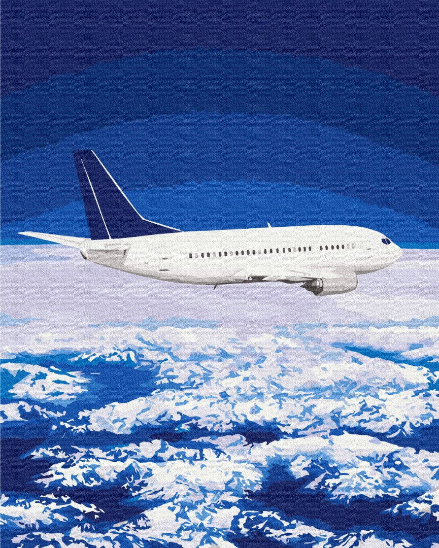 Voler dans le ciel - Peinture par numéro