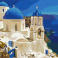 Vue Santorin - Peinture par numéro
