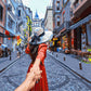 Voyageur sur une promenade - Peinture par numéro