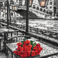 Roses sous la pluie - Peinture par numéro