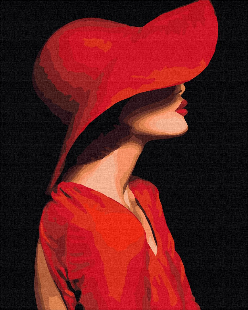 Étranger en rouge - Peinture par numéro