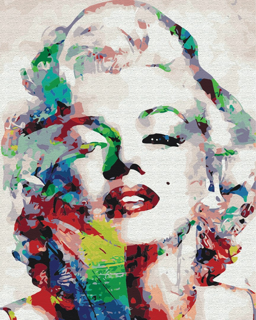 Merlin monroe coloré - Peinture par numéro