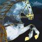 Cheval au crépuscule avec de la peinture dorée - Peinture par numéro