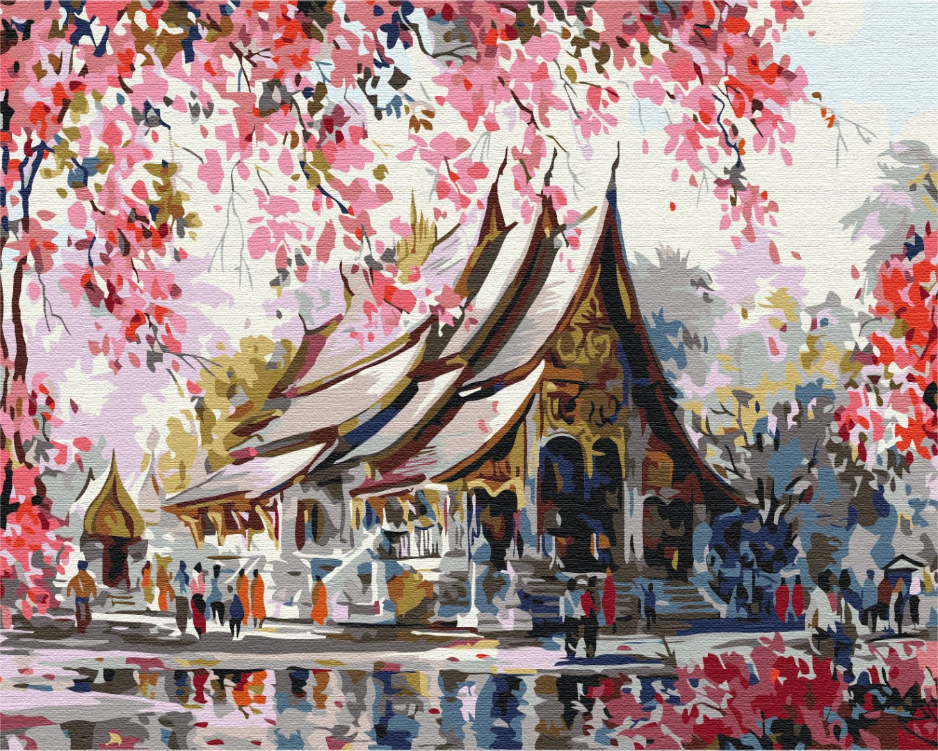 Temple thaïlandais - Peinture par numéro