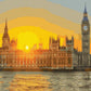 Palais de Westminster au soleil - Peinture par numéro