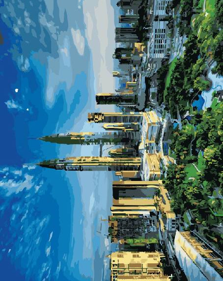 tours Petronas - Peinture par numéro