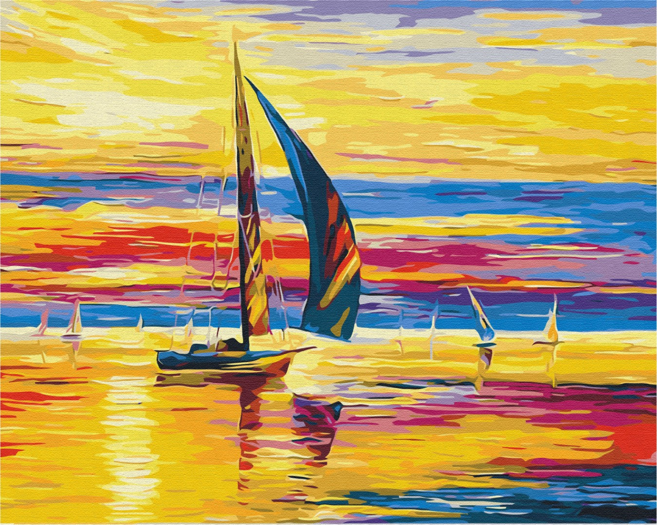 Sunrise à flot - Peinture par numéro