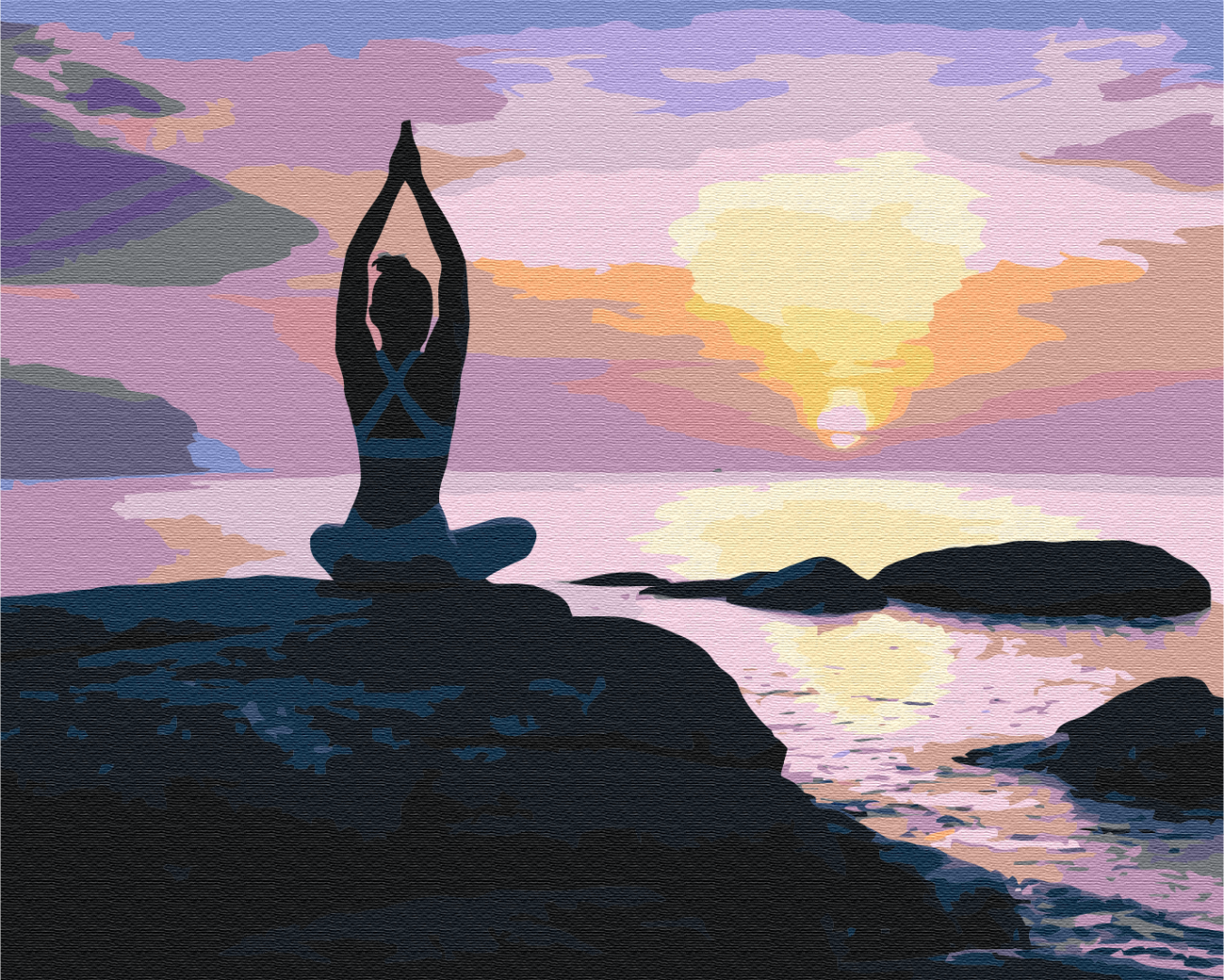 Méditation du matin - Peinture par numéro