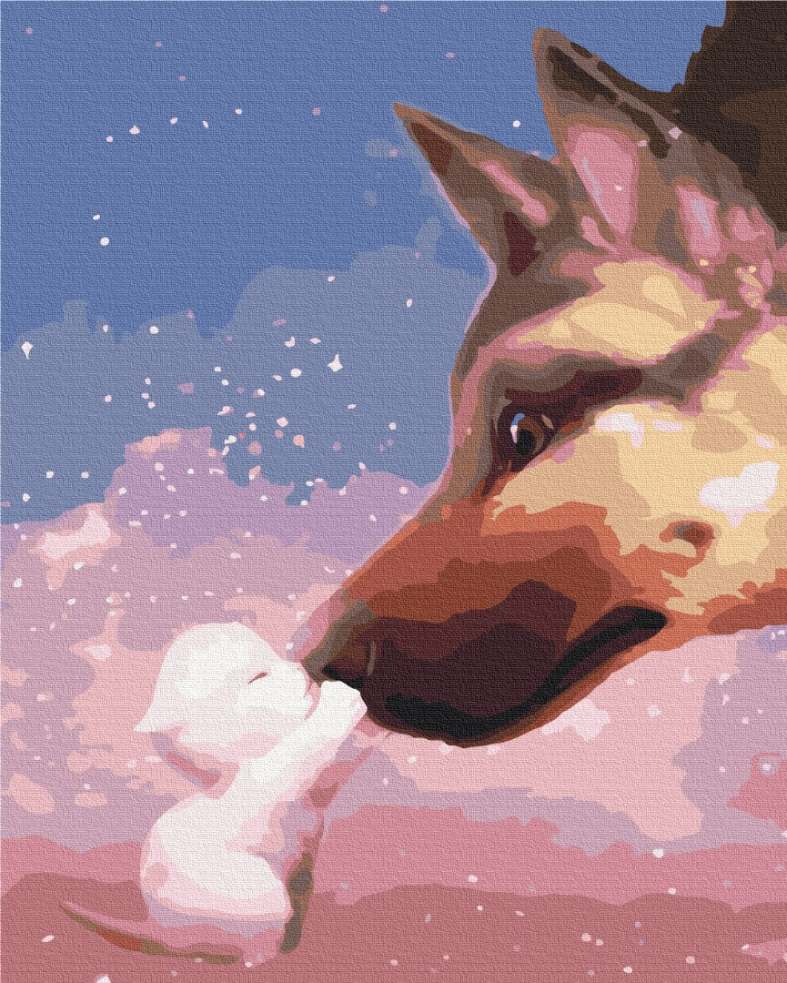 Un ami courageux - Peinture par numéro