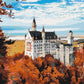 Vue d'automne de Neuschwanstein - Peinture par numéro