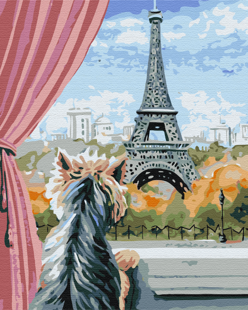 Paris de la fenêtre - Peinture par numéro