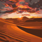 Coucher de soleil dans le désert - Peinture par numéro