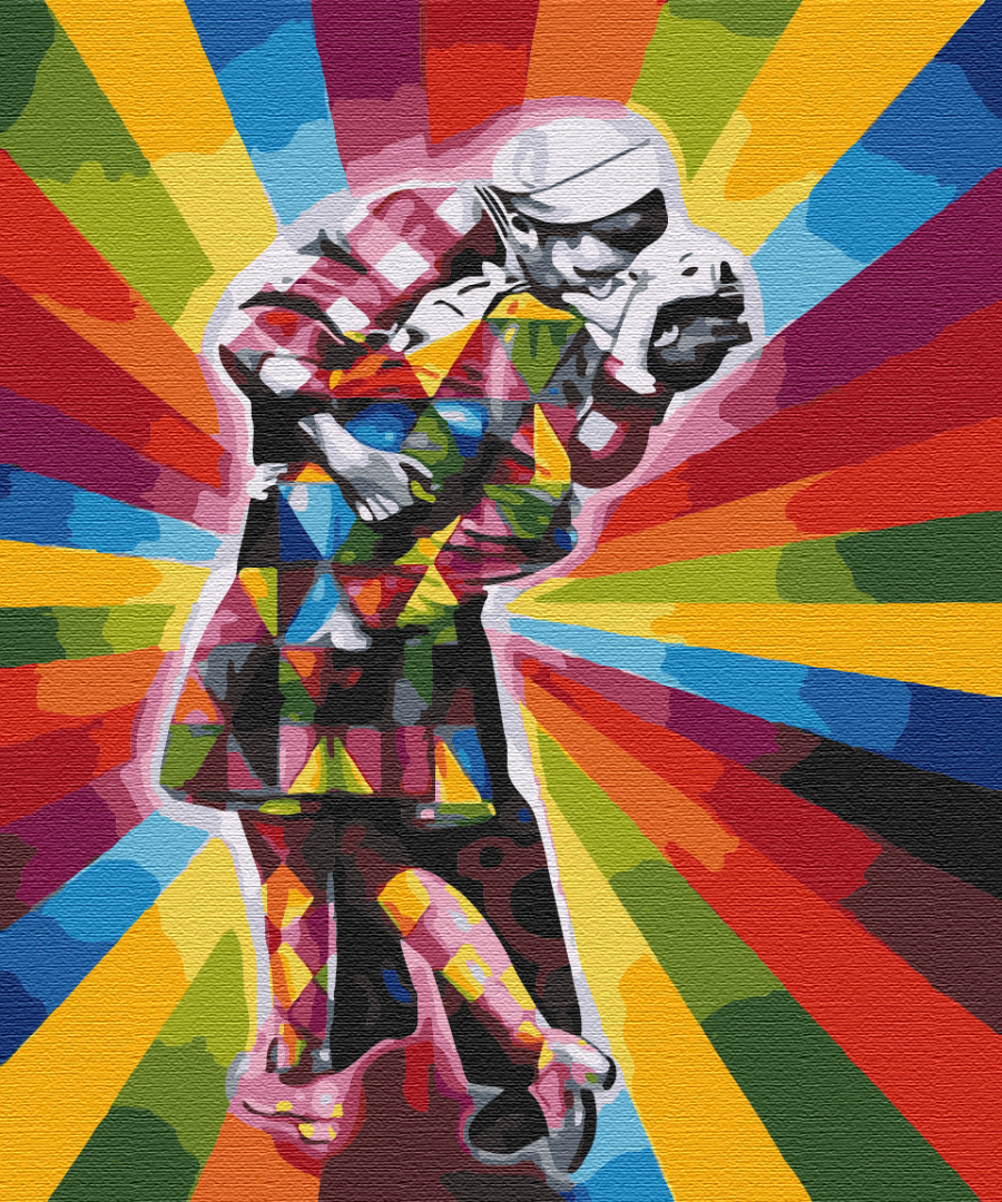 Kiss Pop Art - Peinture par numéro