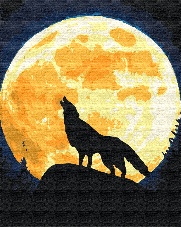 Pleine lune - Peinture par numéro