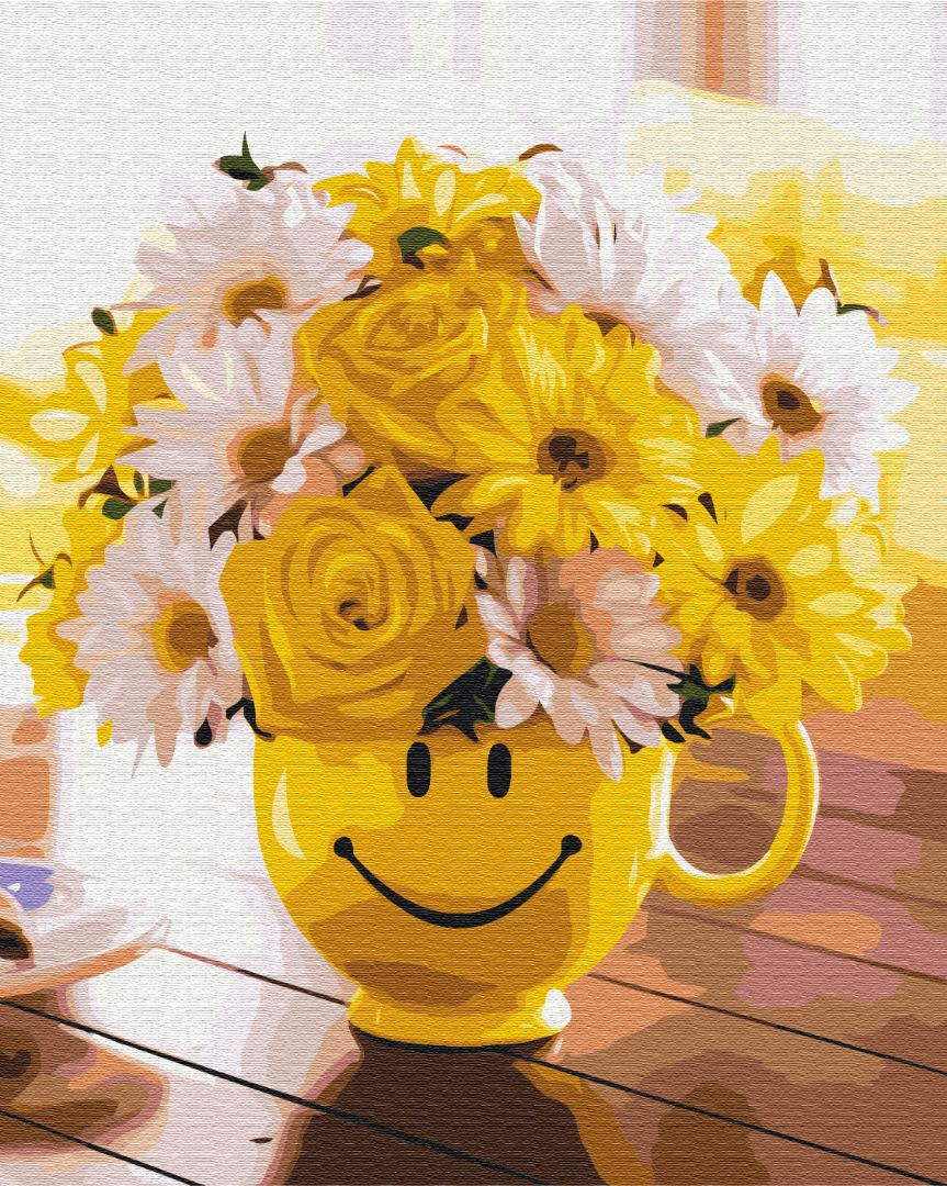 Un bouquet de bonheur - Peinture par numéro