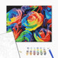Roses arc-en-ciel - Peinture par numéro