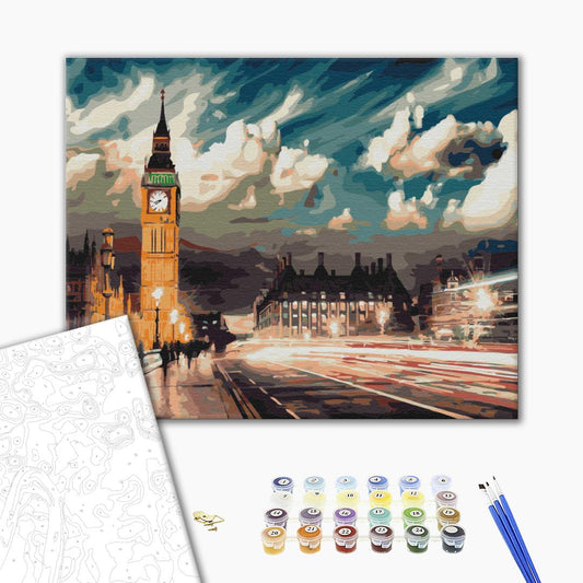 Twilight sur Londres - Peinture par numéro